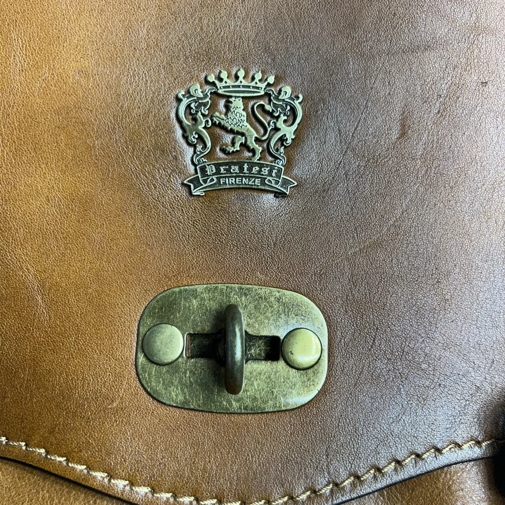 Italian Leather Mini Backpack in‎ Vintage Cognac Quiet Luxury Made in Italy